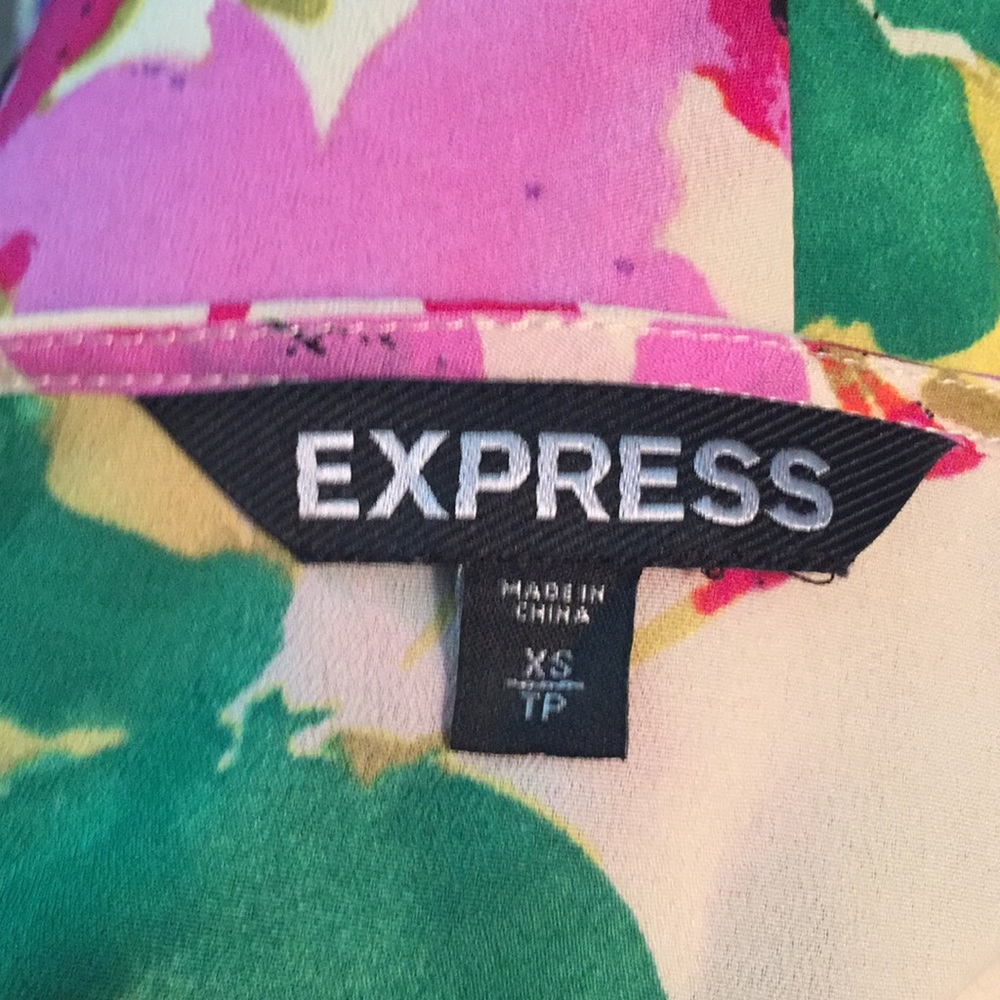 Express Summer Floral Ruffle Dress - Picture 4 of 4